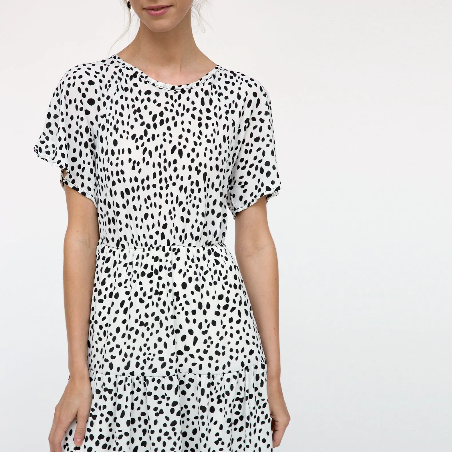 Abstract Dots Midi Dress