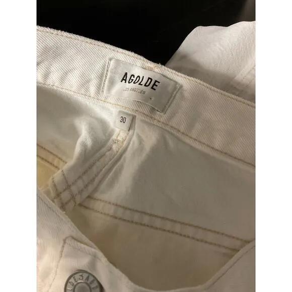 Agolde Riley High Rise Straight Jeans Size 30