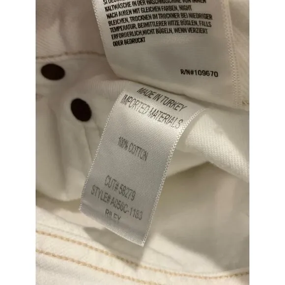 Agolde Riley High Rise Straight Jeans Size 30