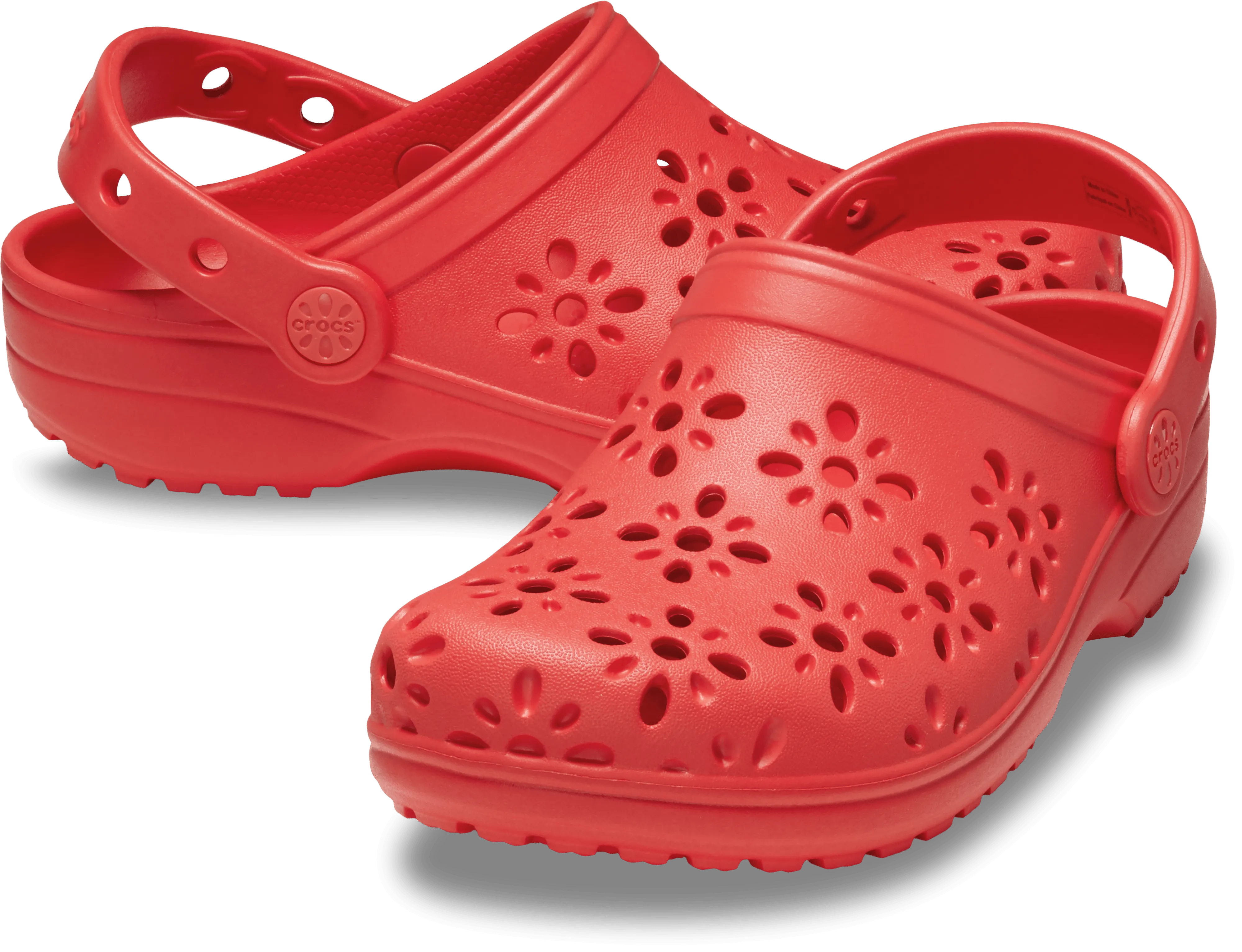 Classic Floral Cut Out Clog Kids (Age 5 )