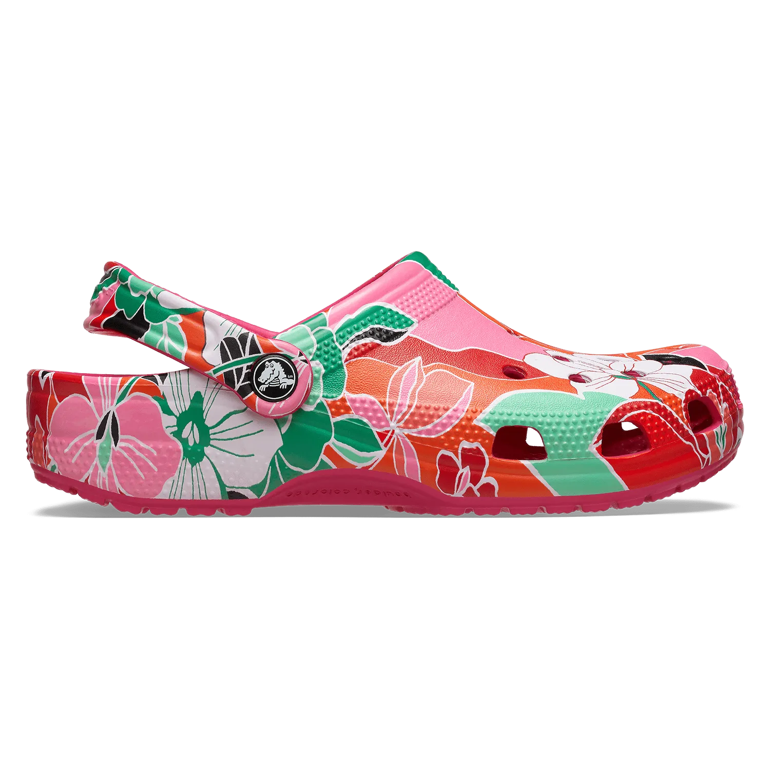 Classic Woodcut Floral Clog