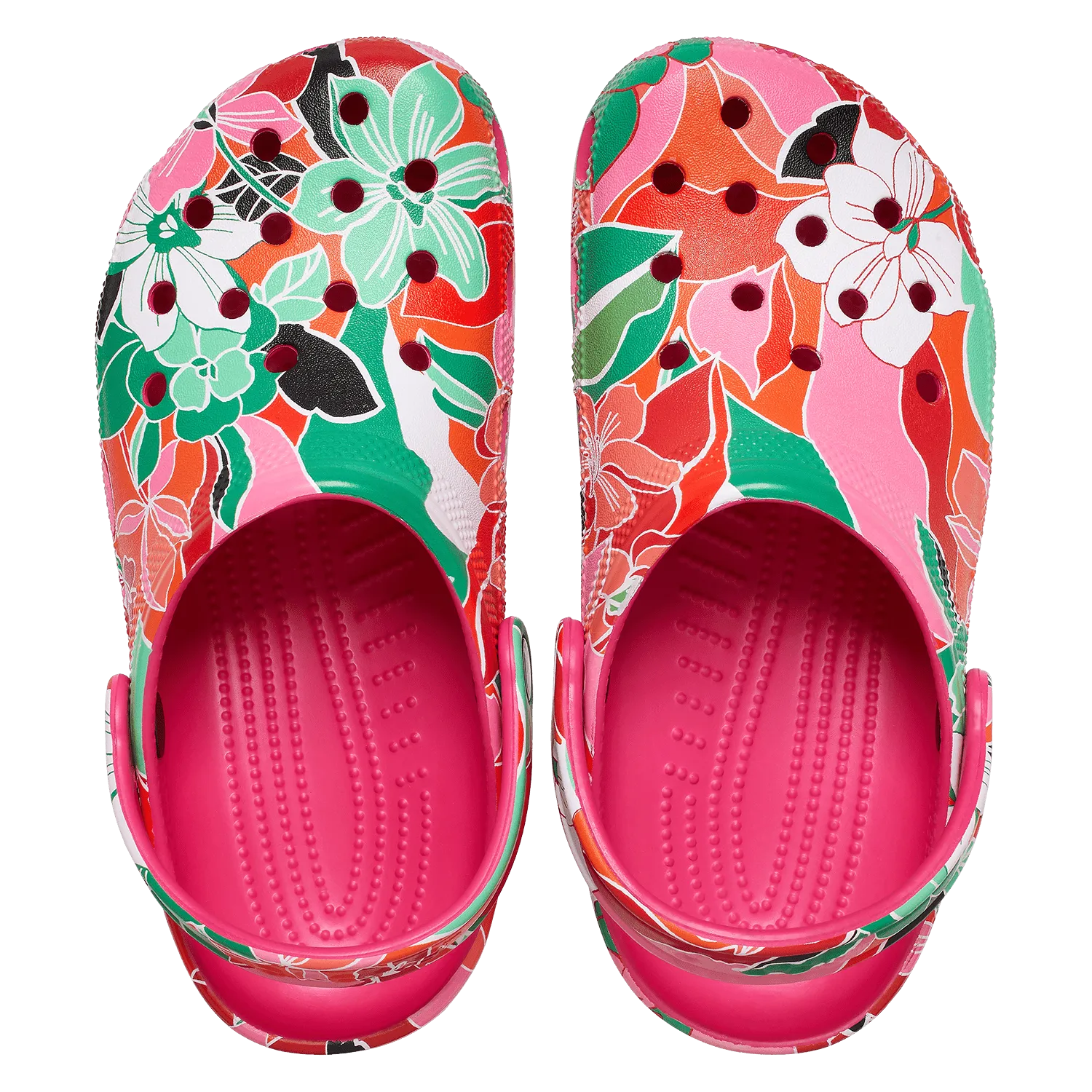 Classic Woodcut Floral Clog