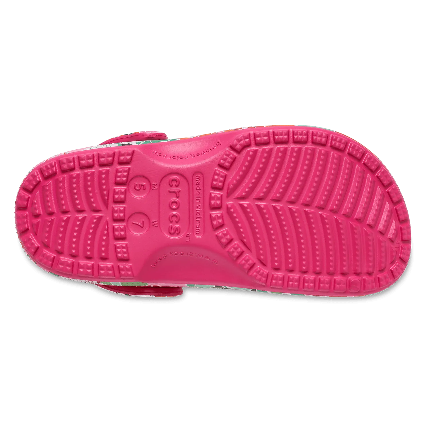 Classic Woodcut Floral Clog