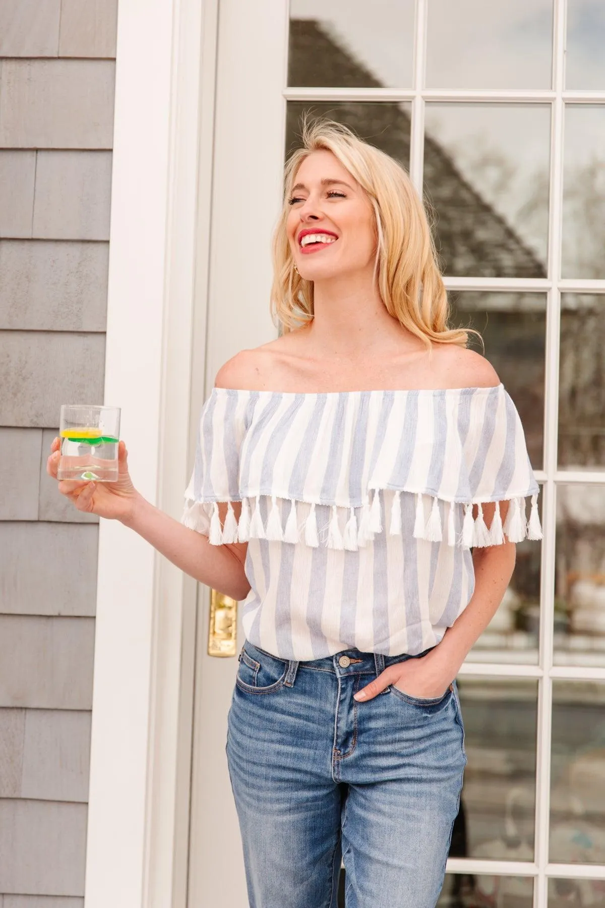 Hazel Blues® | Set Yourself Free Striped Top