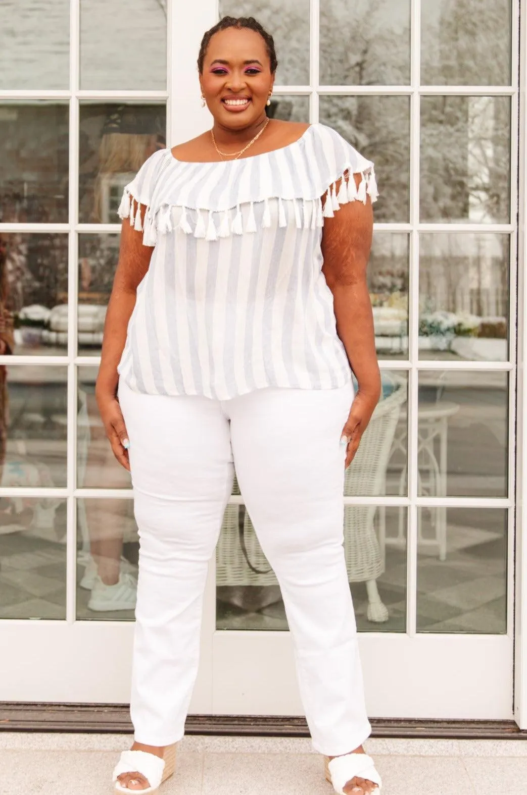 Hazel Blues® | Set Yourself Free Striped Top