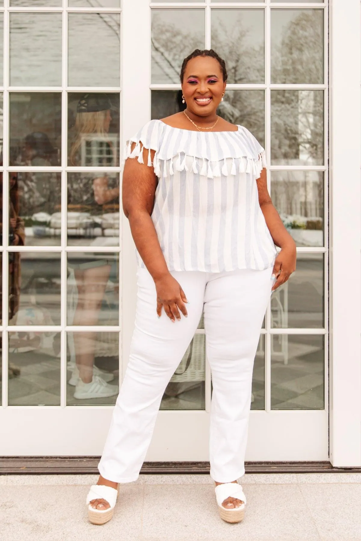 Hazel Blues® | Set Yourself Free Striped Top