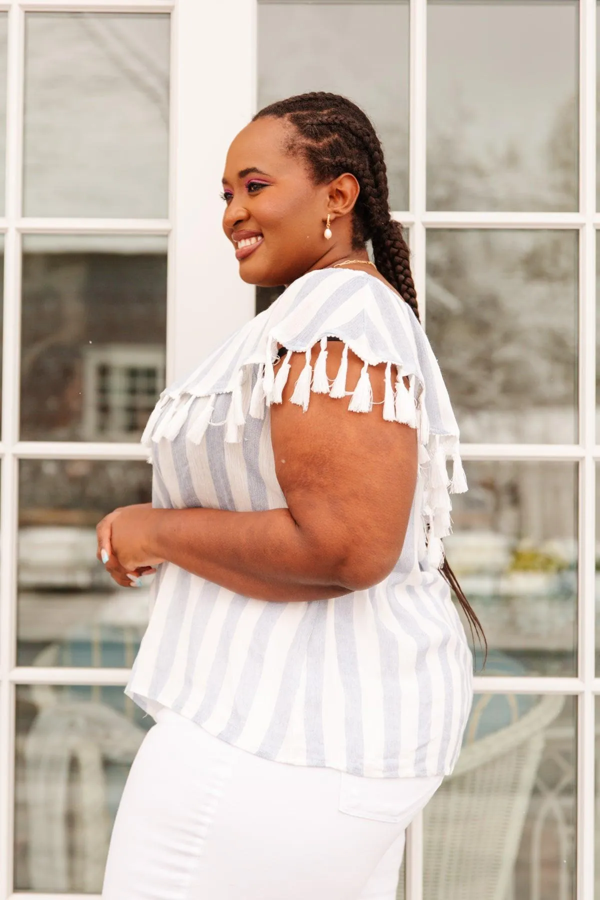 Hazel Blues® | Set Yourself Free Striped Top