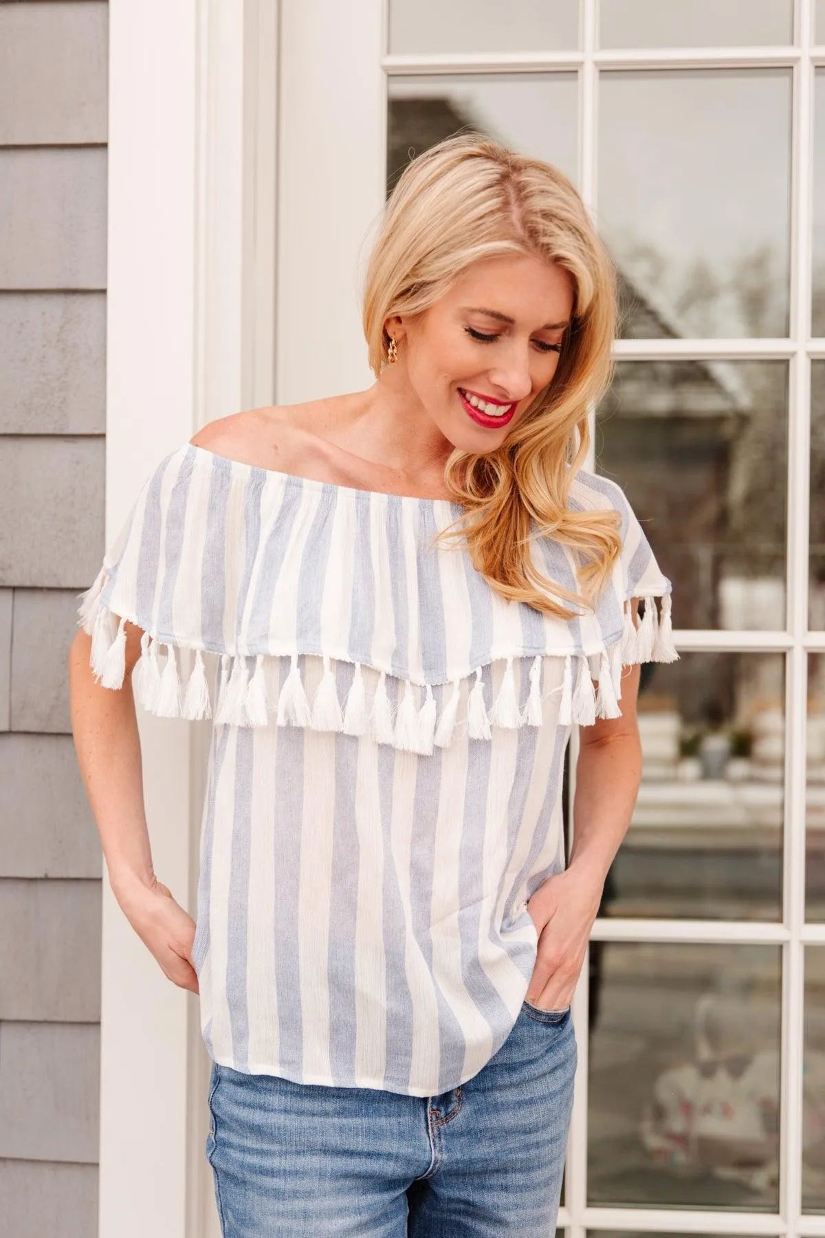 Hazel Blues® | Set Yourself Free Striped Top
