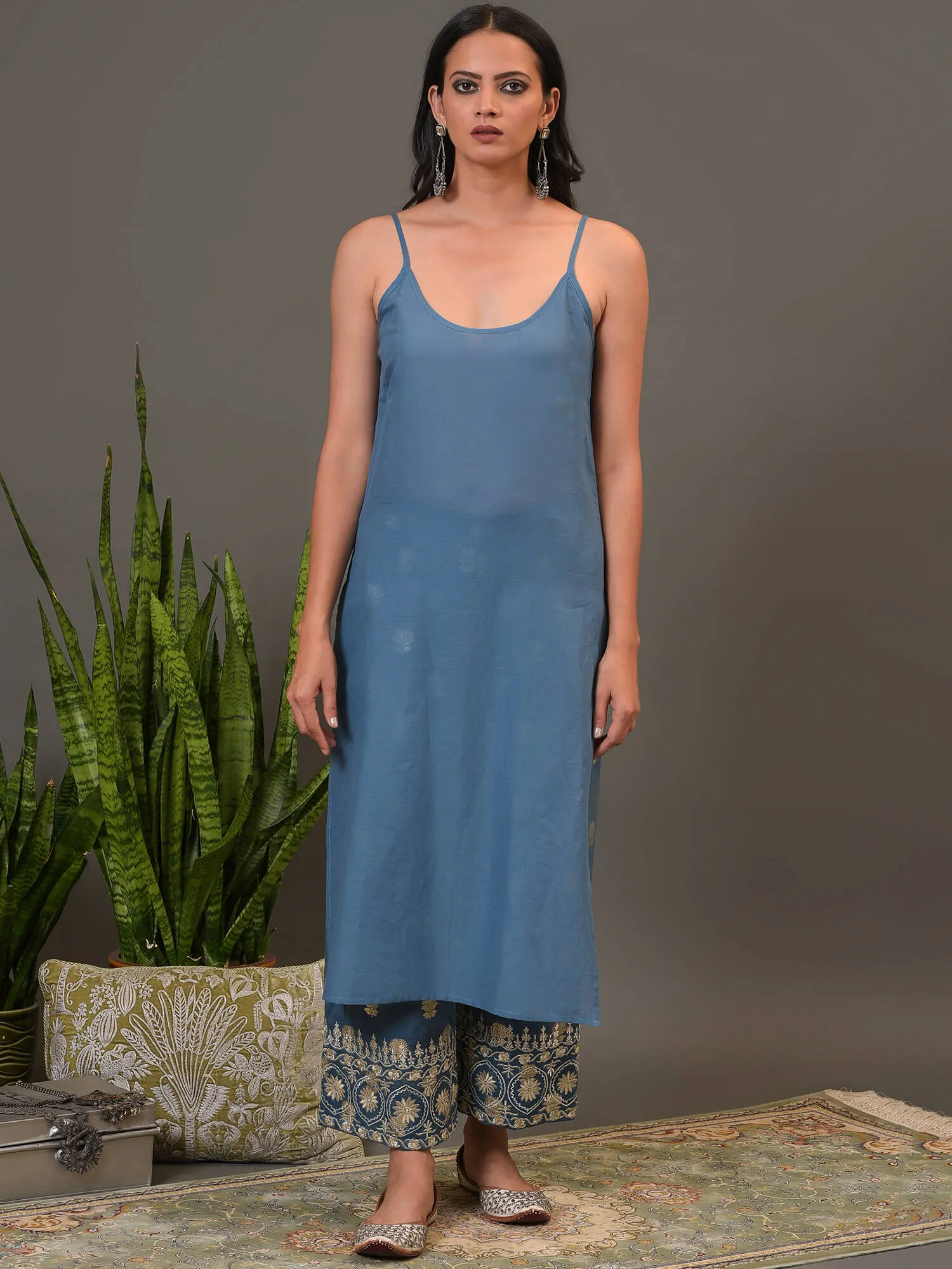 Mystic Blue Kurta & Pant