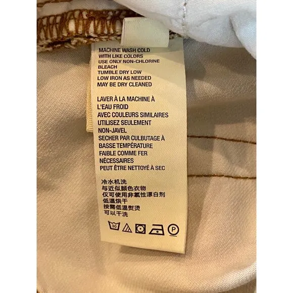 NWT Free People Ivory Wild Child Skinny Jeans 24