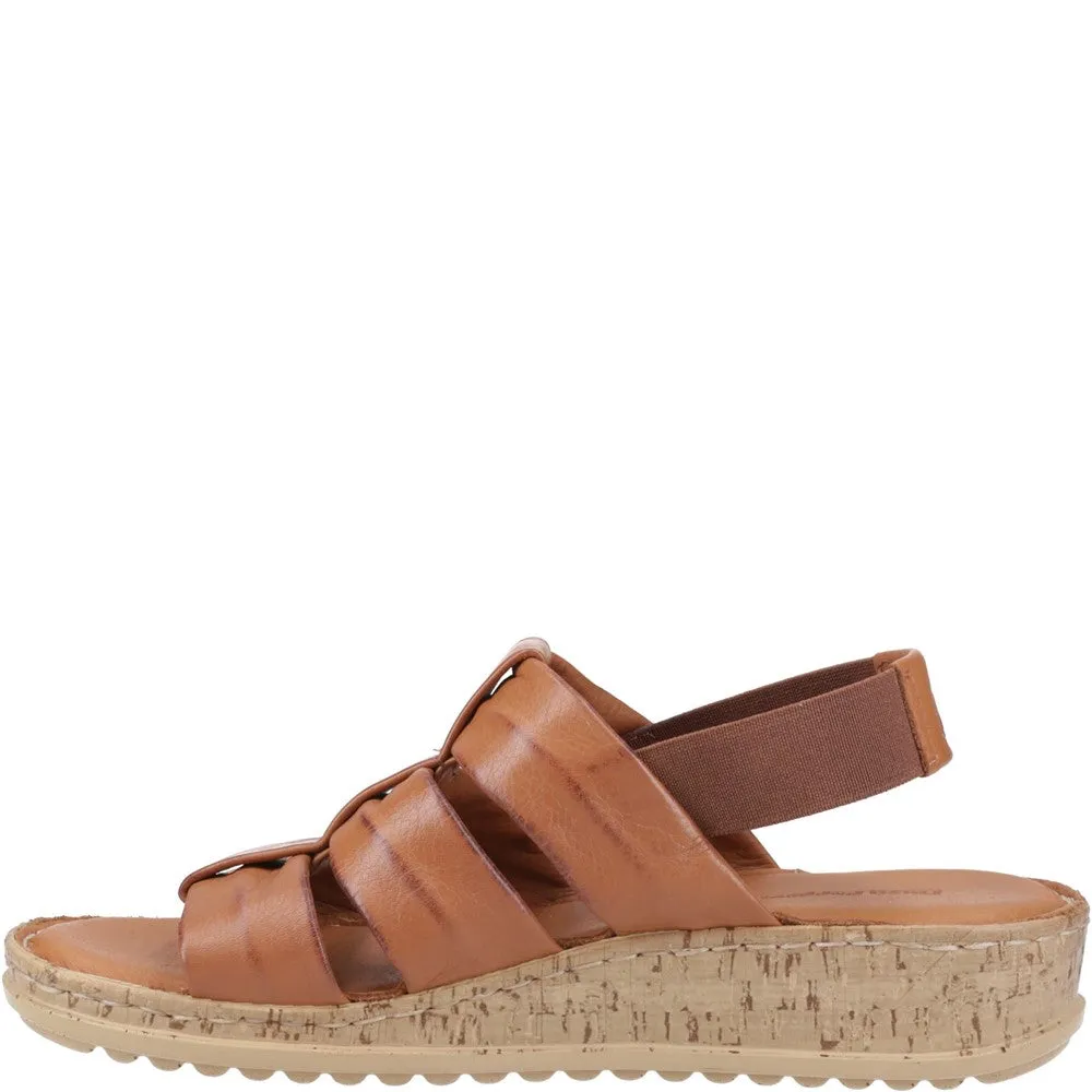 Tan Eden Wide Fit Sandals