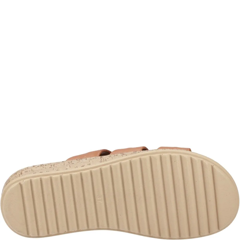 Tan Eden Wide Fit Sandals