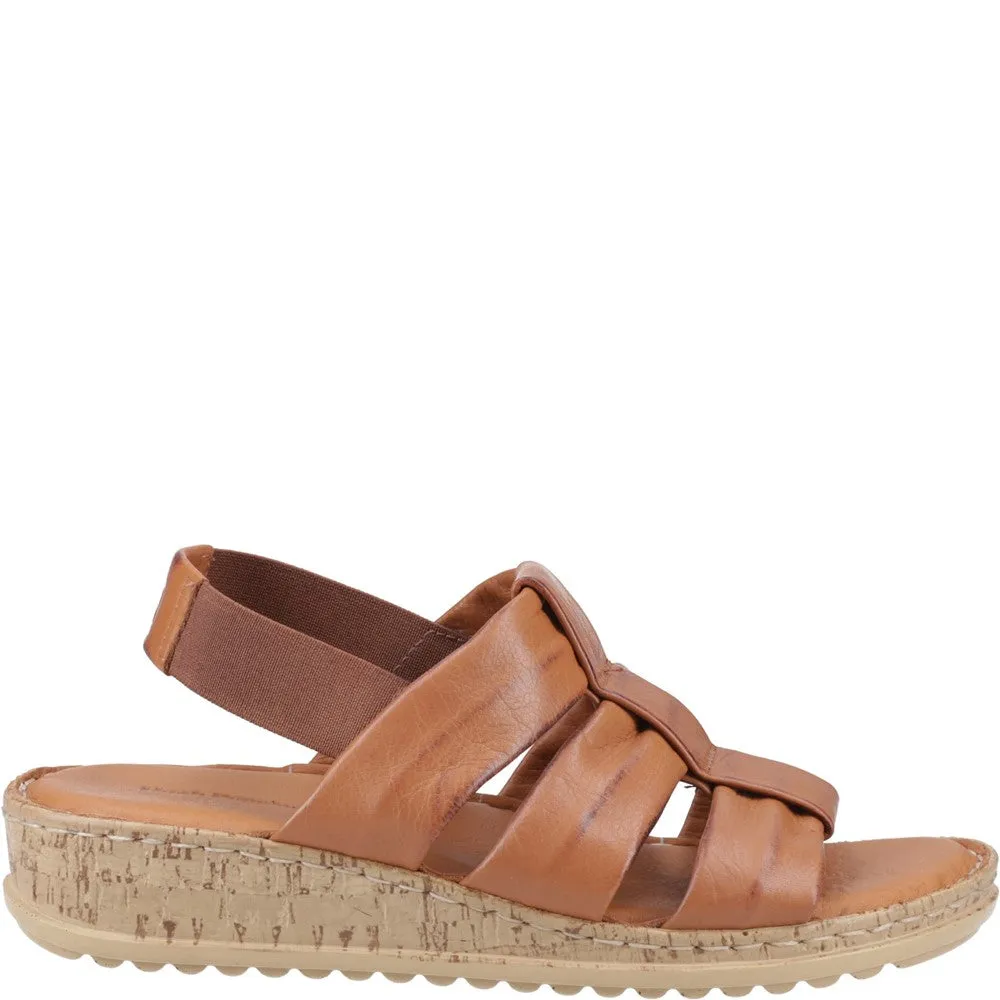 Tan Eden Wide Fit Sandals