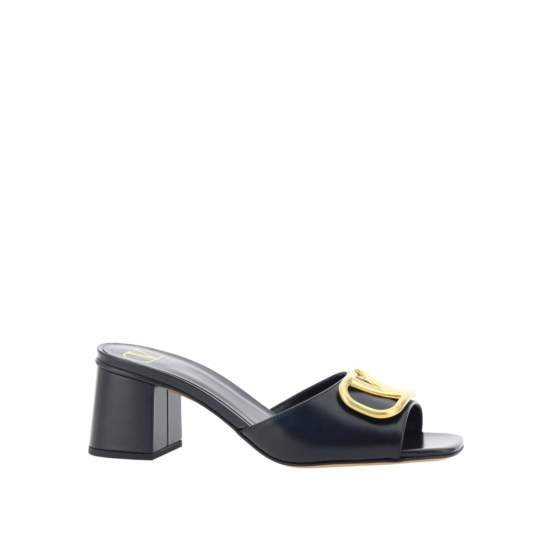 VALENTINO GARAVANI Chic Square Toe Leather Sandals with 6 cm Heel